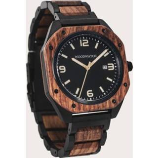 👉 Horloge houten hout bruin Alpha 7446055065039