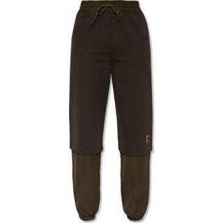 👉 Sweatpant vrouwen groen Patched sweatpants