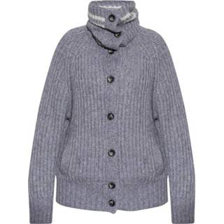 👉 Vrouwen grijs Turtleneck cardigan