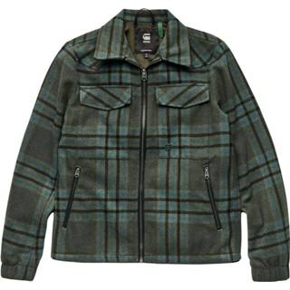 👉 Overshirt XL male groen Overshirt- Check Jacket