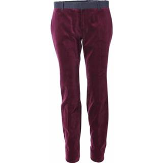 👉 Vrouwen rood Mid-Rise Velvet Flared Pants 9355692000687