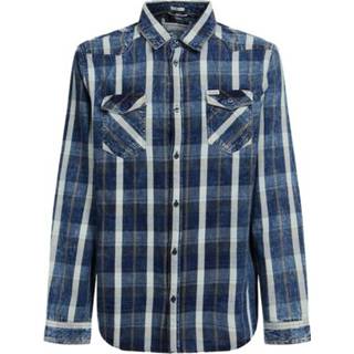 👉 XL male blauw Camicia Quadrettato