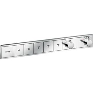 👉 Inbouw douchekraan chroom Hansgrohe RainSelect afbouwdeel voor thermostatisch 5 functies 66.9x90cm 15384000 4059625201237