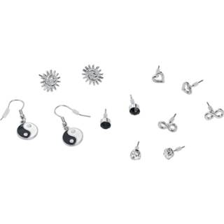 👉 Oorbel zilverkleurig vrouwen Hoofdmateriaa Koper Peace - 4064854352896