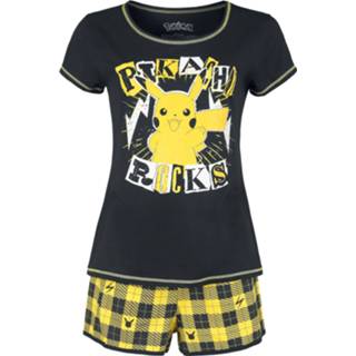👉 Pyjama zwart geel vrouwen m Pokémon - Pikachu Rocks 4064854361904