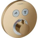 👉 Thermostaat Hansgrohe Showerselect s afdekset 2 functies brushed bronze, bronze 4059625142424