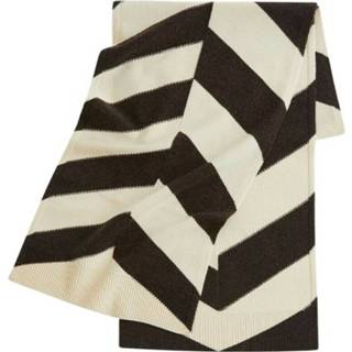 👉 Onesize vrouwen bruin Echarpe Chevron Knit