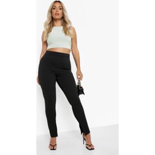 👉 Plus Leggings Met Split, Black