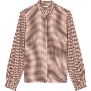 👉 Blous XL vrouwen rood Checked blouse