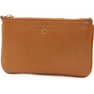 👉 Onesize vrouwen bruin Pochette in pelle con cerniera 3400001552664