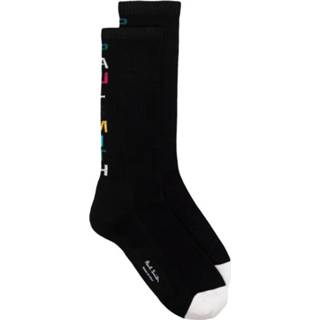 👉 Sock onesize male zwart Logo-Intarsia Socks