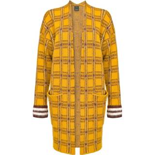 👉 L vrouwen geel Oliena Cardigan Check