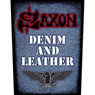 👉 Embleem leather unisex meerkleurig Saxon - Denim & 5056365707554