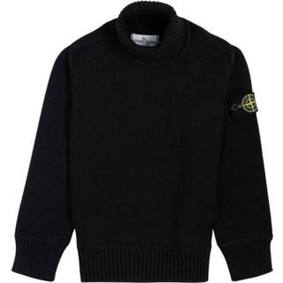 👉 Sweater male zwart Logo patch turtleneck 1639142709343