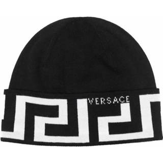 👉 Beanie onesize male zwart Greca-print