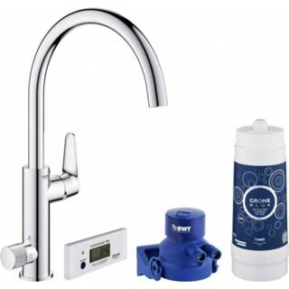 👉 Grohe Blue Pure Bauedge 1-gats keukenkraan duo met filterfunctie starterkit chroom 30385000