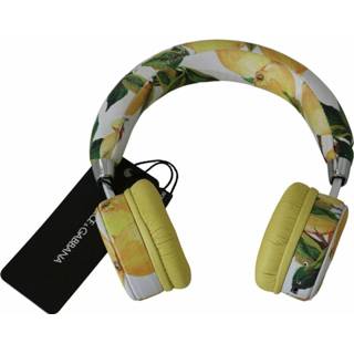 👉 Headset onesize vrouwen wit Lemon Print Headphones 8053286007203