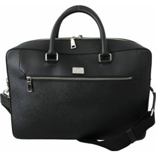 👉 Briefcase leather onesize male zwart Messenger Travel Laptop Bag 8053286283362