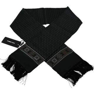 👉 Onesize male groen Baroque Tassel Silk Scarf 8052087862363