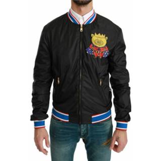 👉 Bomberjacket male zwart Year OF THE PIG Bomber Jacket