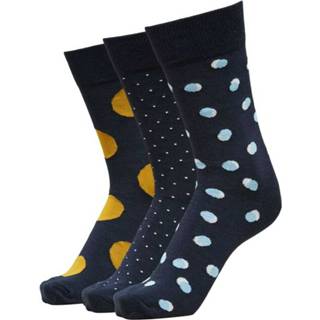 👉 Sock onesize male blauw Three-Pack Socks