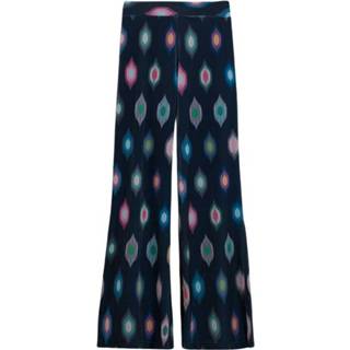 Vrouwen blauw Pantalón Velvet