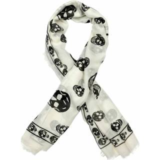 👉 Onesize vrouwen wit Skull scarf