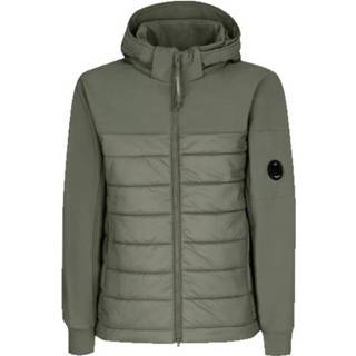 👉 Male groen Shell Mixed Padded Goggle Jacket