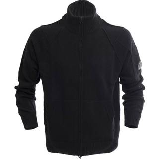 👉 Male zwart Fullzip Cardigan