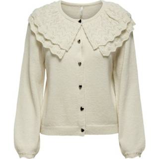 👉 L vrouwen beige Collar Cardigan