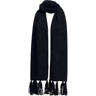 👉 Onesize vrouwen zwart Echarpe Apple English Ribs Scarf
