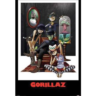 👉 Poster Hoofdmateriaa Papier meerkleurig unisex Gorillaz - 4050819100022