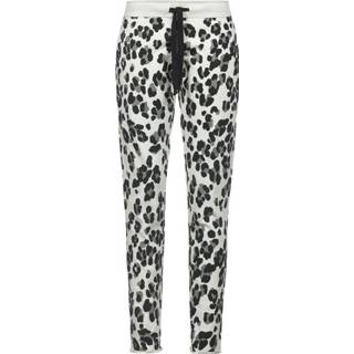 👉 M vrouwen wit Sweat Pants mit Leoparden-Muster