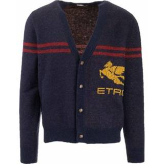 👉 L male blauw Men's 1N30996770200 Wool Cardigan