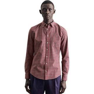 👉 Casual shirt XL male rood Slim