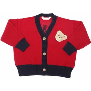 👉 Male rood Cardigan