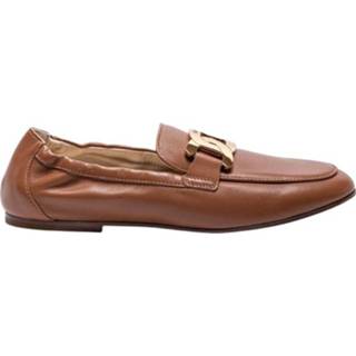 👉 Moccasins nappa vrouwen bruin Mocassins en cuir avec mors