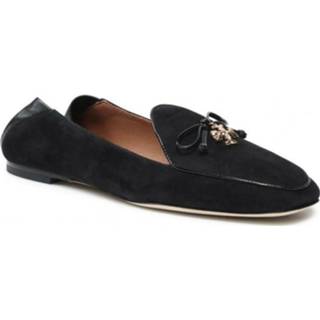 👉 Loafers vrouwen zwart Charm Mixed-Materials Loafer