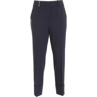 👉 Vrouwen blauw Pantalone con balza 1638005448580