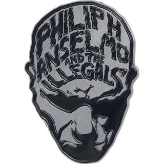 👉 Speld unisex hoofdmateriaa zinklegering zilverkleurig zwart Phil H. Anselmo & The Illegals - Face 5056365705888