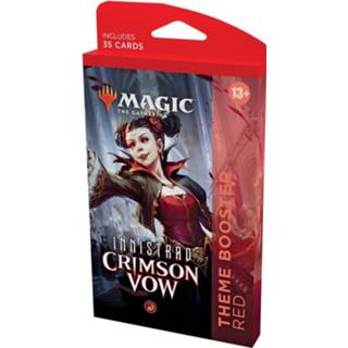 👉 Vermiljoen engels Magic the Gathering Booster Packs - Innistrad Crimson Vow Theme Boosterpack 630509993987