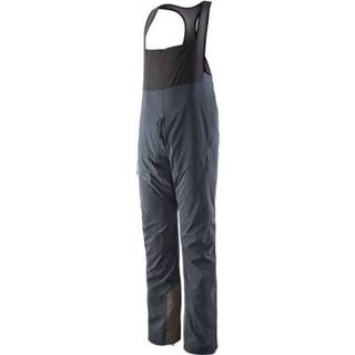 👉 Patagonia - Dual Aspect Bibs - Regenbroek maat XL, zwart/grijs