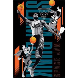 👉 Poster Hoofdmateriaa Papier meerkleurig unisex Looney Tunes - Space Jam 3665361065265