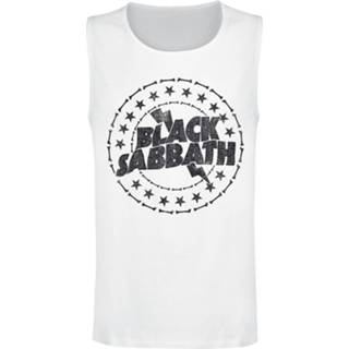 Tanktop mannen wit m zwart Black Sabbath - Classic Lightning Logo 602438727926