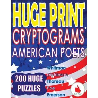 👉 Engels Huge Print Cryptograms - American Poets 9789527278376