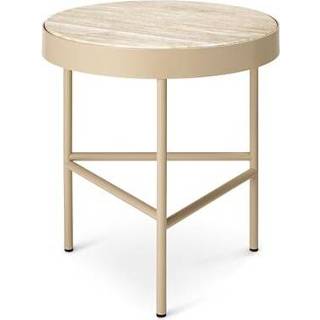 👉 Salontafel staal m beige Ferm Living Travertine - 5704723264941