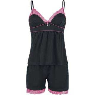 👉 Pyjama s felroze vrouwen meisjes roze zwart Vive Maria - Sugar Girl Short 4044583881478