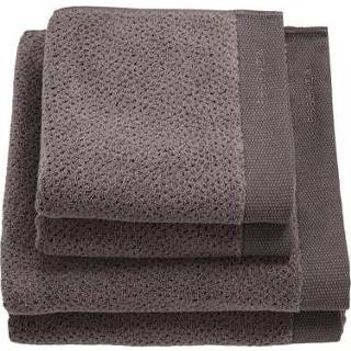 👉 Grijs katoen Essenza Connect Organic Breeze Handdoekset - Set van 4 Stone grey 8715944745666