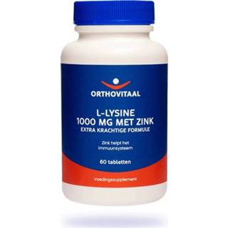 👉 Zink tablet gezondheid Orthovitaal L-Lysine 1000 mg met Tabletten 8718924296080