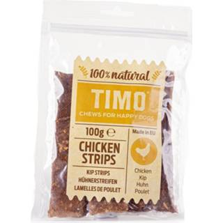 👉 Hondensnack Timo Strips 100 g - Hondensnacks Kip 8711621972233 8711621972240